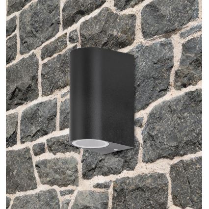 Rabalux 8030 - Utomhus Väggbelysning CHILE 2xGU10/35W/230V