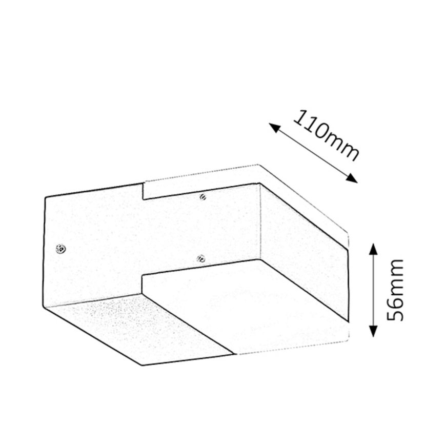 Rabalux 8060 - Utomhus LED Väggbelysning BONA 2xLED/4,5W