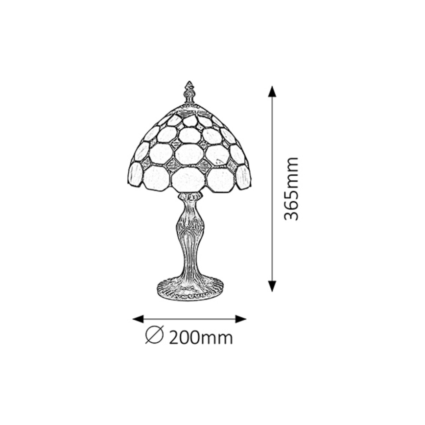 Rabalux 8072 - Bordslampa MARVEL 1xE14/40W/230V