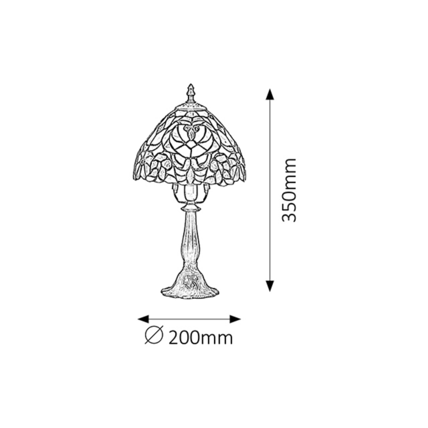 Rabalux 8089 - TIFFANY Bordslampa MIRELLA 1xE14/40W/230V