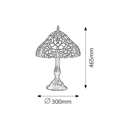 Rabalux 8090 - TIFFANY Bordslampa MIRELLA 1xE27/60W/230V