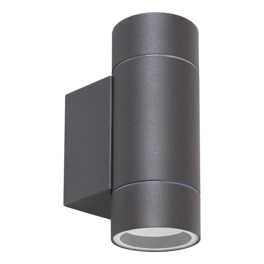 Rabalux 8119 - Utomhus Väggbelysning PHOENIX 2xGU10/10W/230V IP54 grå