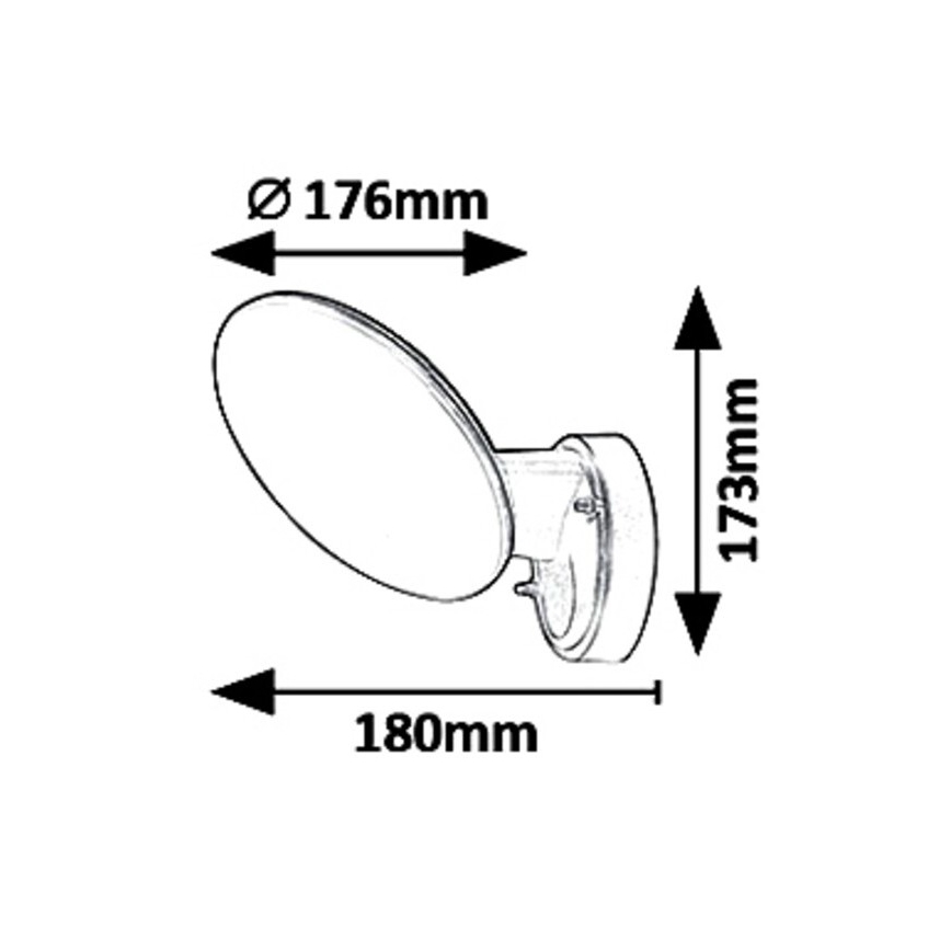 Rabalux 8134 - LED Utomhus Väggbelysning VARNA LED/12W/230V IP54