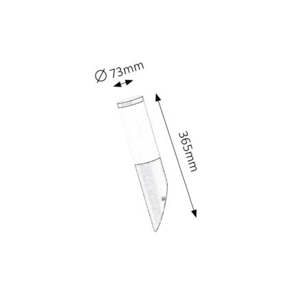 Rabalux 8145 - Utomhus Väggbelysning Svart Fackla 1xE27/25W/230V IP44