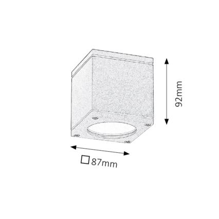 Rabalux 8149 - Utomhus Takbelysning AKRON 1xGU10/35W/230V IP54