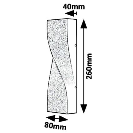 Rabalux 8154 - LED Utomhus Väggbelysning FOLLINA LED/11W/230V IP65