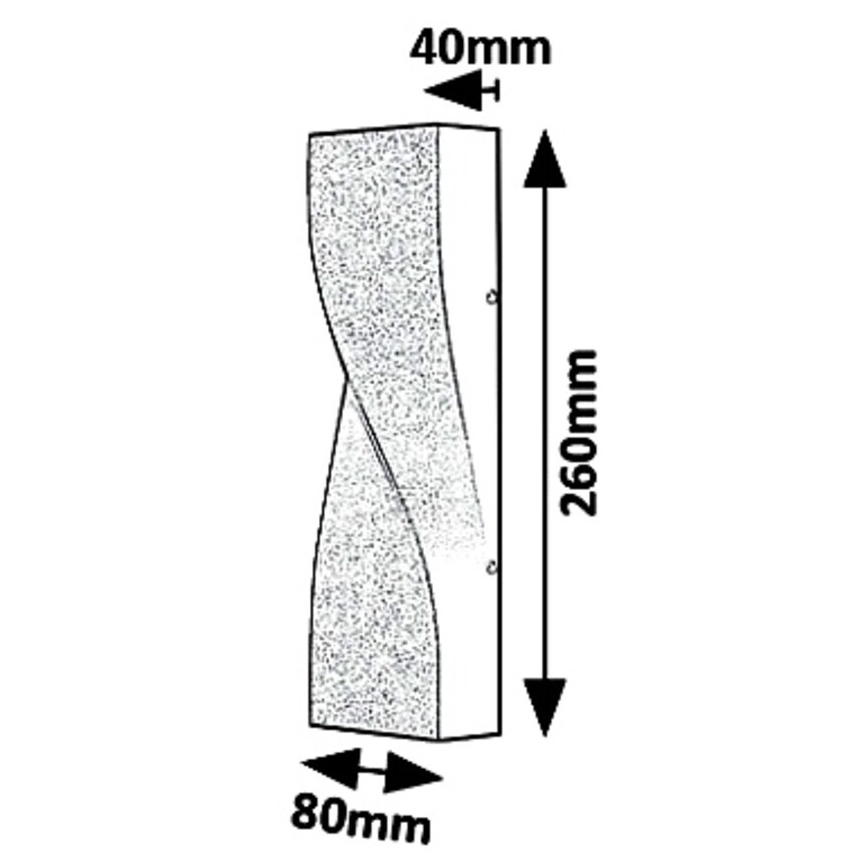 Rabalux 8154 - LED Utomhus Väggbelysning FOLLINA LED/11W/230V IP65