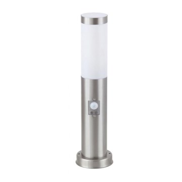 Rabalux 8267 - Utomhuslampa med sensor INOX Fackla 1xE27/25W IP44