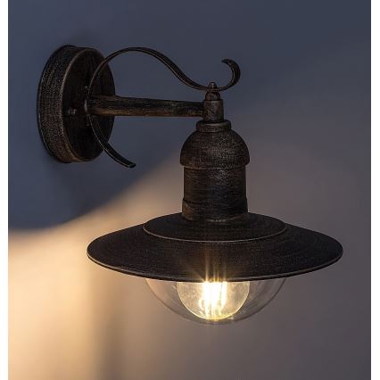 Rabalux 8271 - Utomhus Väggbelysning OSLO 1xE27/60W/230V