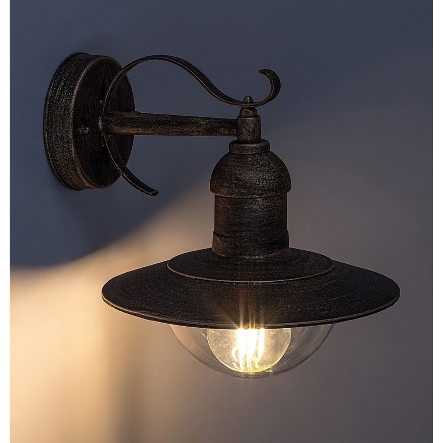Rabalux 8271 - Utomhus Väggbelysning OSLO 1xE27/60W/230V