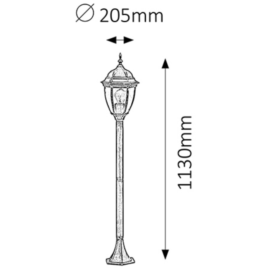 Rabalux - Utomhuslampa 1xE27/100W/230V IP44 113 cm
