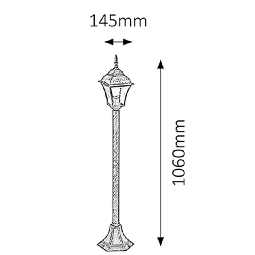 Rabalux 8395 - Utomhuslampa TOSCANA 1xE27/60W/230V