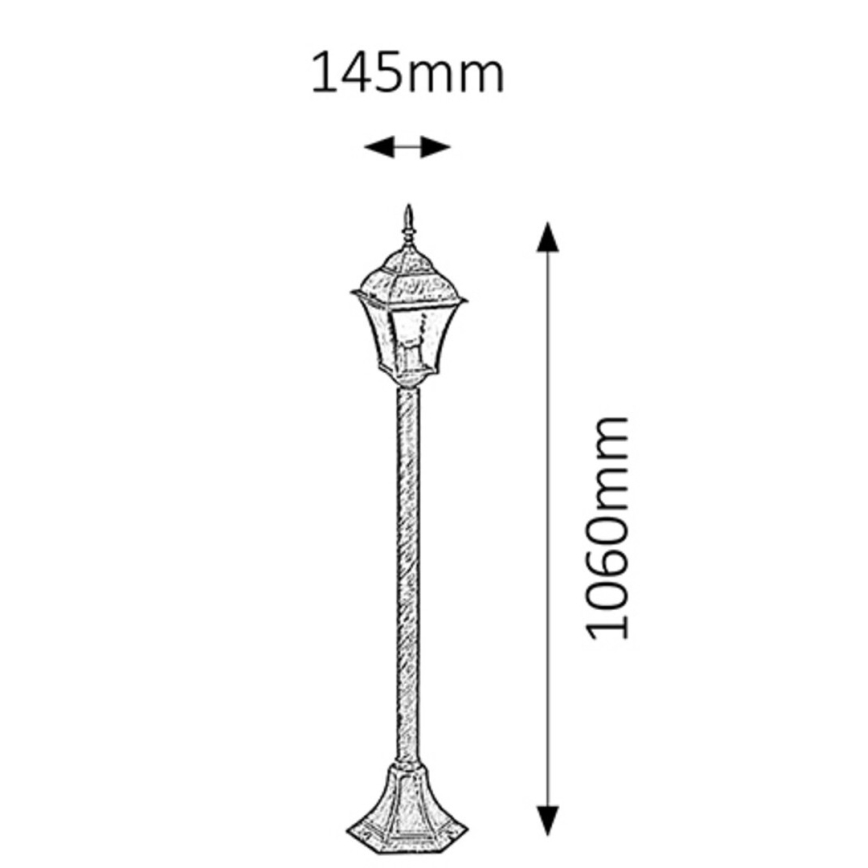 Rabalux 8400 - Utomhuslampa TOSCANA 1xE27/60W/230V