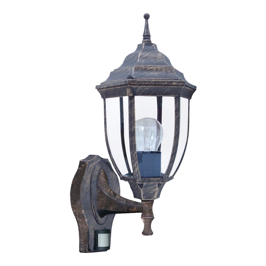 Rabalux 8458 - Utomhusbelysning med sensor NIZZA 1xE27/60W/230V