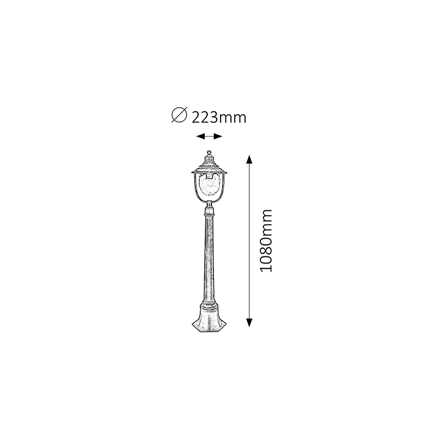 Rabalux 8679 - Utomhuslampa BARCELONA 1xE27/60W/230V