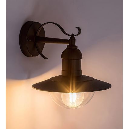 Rabalux 8680 - Utomhus Väggbelysning OSLO 1xE27/60W/230V
