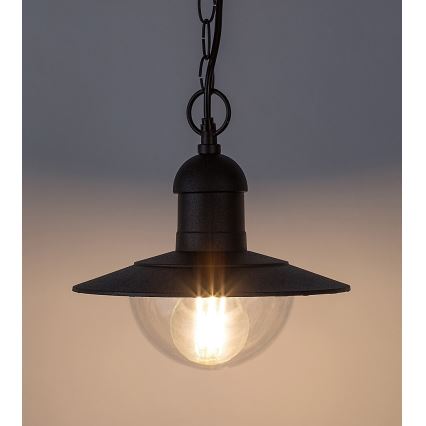 Rabalux 8717 - Utomhus Hängande lampa OSLO 1xE27/60W svart IP44