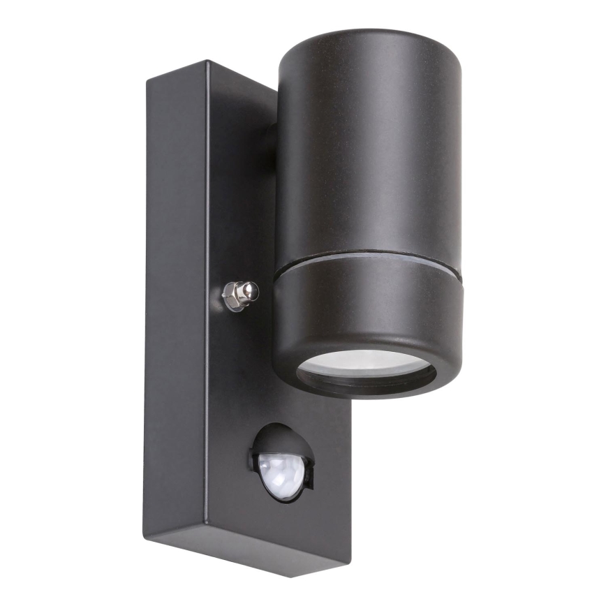 Rabalux 8834 - Utomhus Väggbelysning med sensor MEDINA 1xGU10/10W/230V