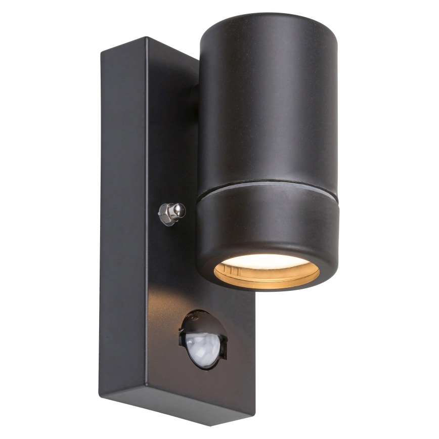 Rabalux 8834 - Utomhus Väggbelysning med sensor MEDINA 1xGU10/10W/230V