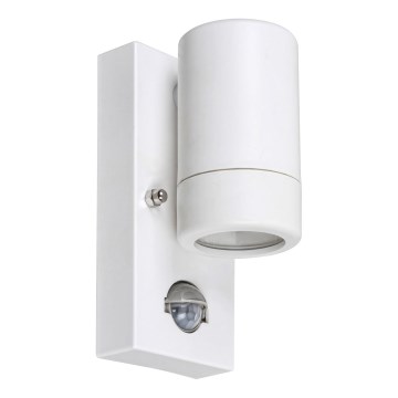 Rabalux 8838 - Utomhus Väggbelysning med sensor MEDINA 1xGU10/10W/230V