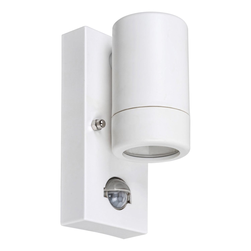 Rabalux 8838 - Utomhus Väggbelysning med sensor MEDINA 1xGU10/10W/230V