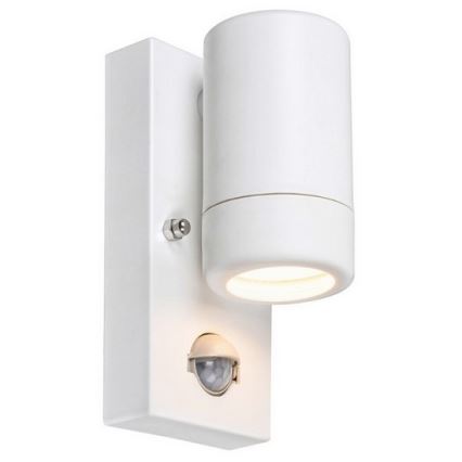 Rabalux 8838 - Utomhus Väggbelysning med sensor MEDINA 1xGU10/10W/230V
