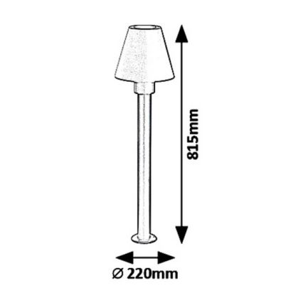 Rabalux 8845 - Utomhuslampa FAVARA 1xE27/14W/230V IP44