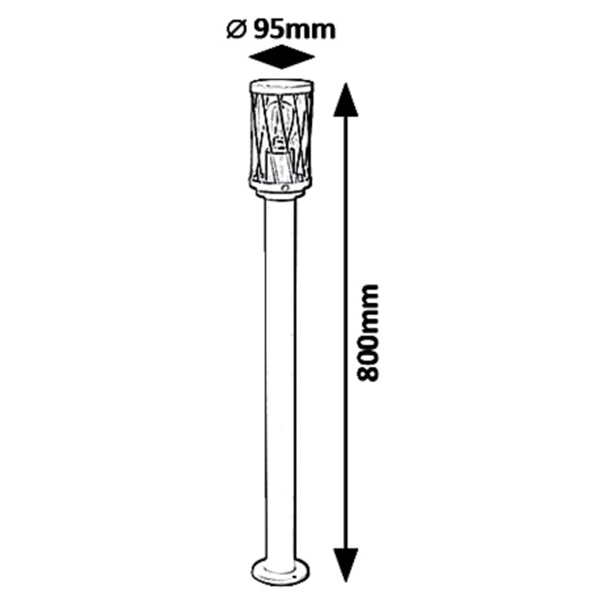 Rabalux 8890 - Utomhuslampa BUDAPEST 1xE27/40W/230V IP44