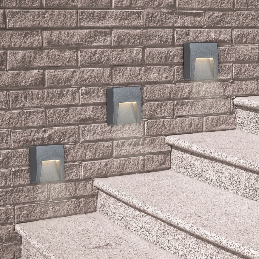 Rabalux 8894 - LED Utomhus Väggbelysning TRENTO LED/3W/230V IP65