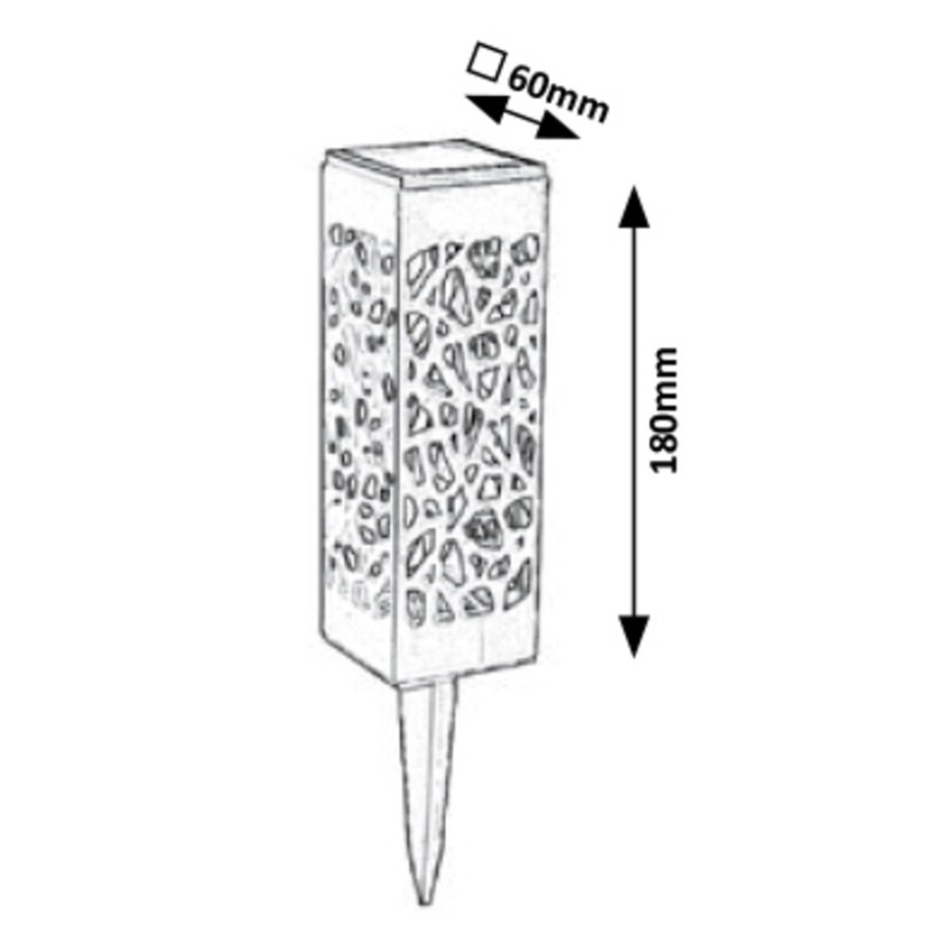 Rabalux - LED solcellslampa för utomhusbruk LED/0,16W/1xAA 400 mAh IP24