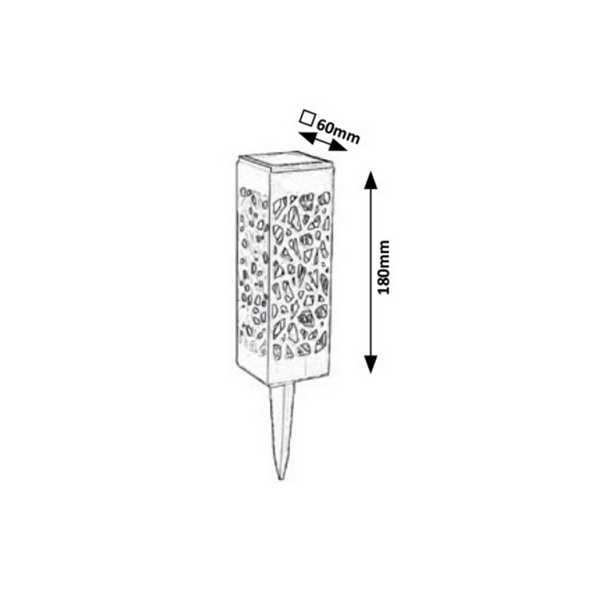 Rabalux 8949 - LED Utomhus sollampa MORA LED/0,16W/1xAA IP24