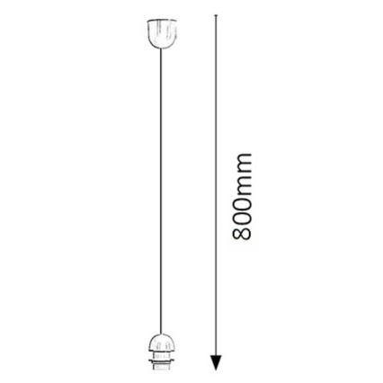 Rabalux 9919 - Strömkabel FIX 1xE27/60W/230V