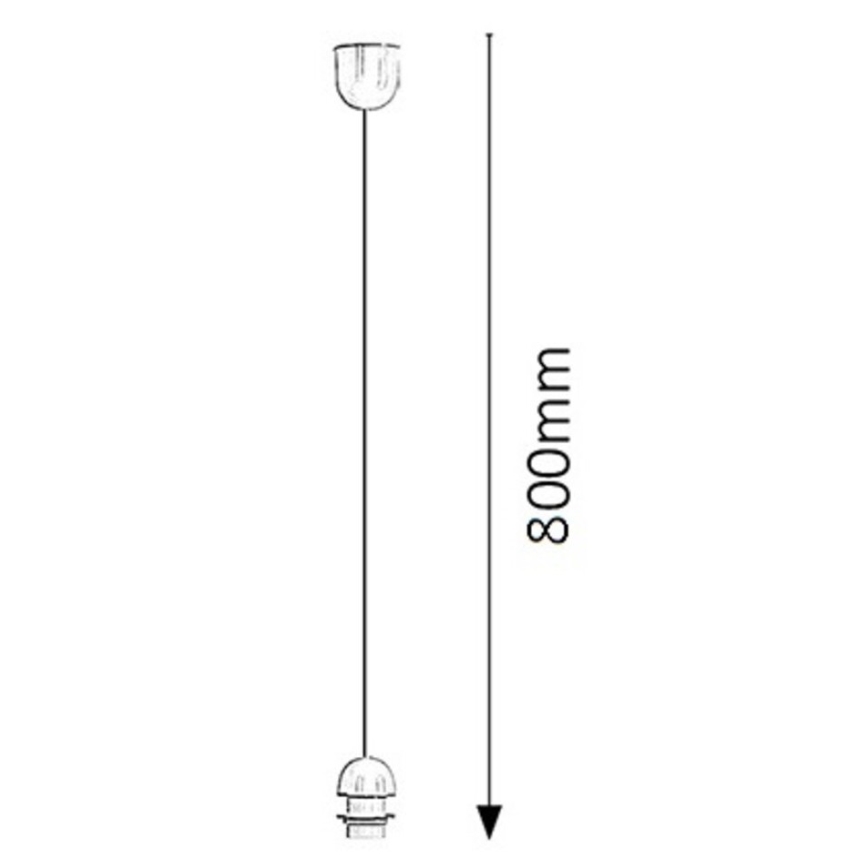 Rabalux 9919 - Strömkabel FIX 1xE27/60W/230V