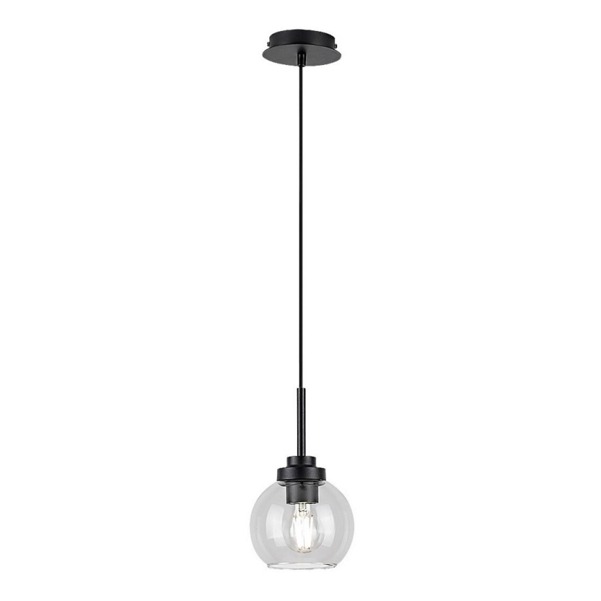 Rabalux - Bathroom ljuskrona på snöre 1xE27/15W/230V svart IP44