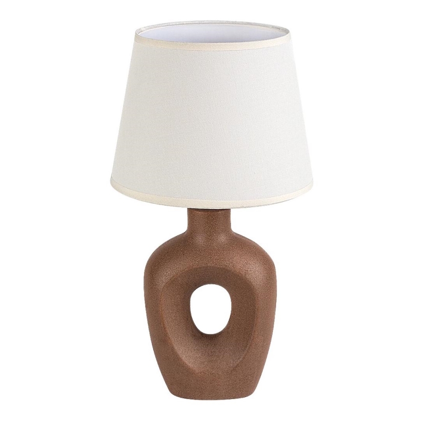 Rabalux - Bordslampa 1xE14/25W/230V brun/krämvit