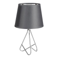 Rabalux - Bordslampa 1xE14/40W/230V grå/glansig krom