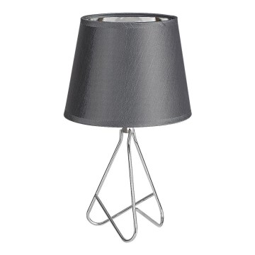Rabalux - Bordslampa 1xE14/40W/230V grå/glansig krom