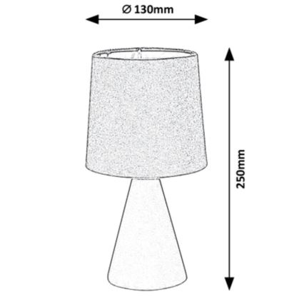 Rabalux - Bordslampa 1xE14/40W/230V grå