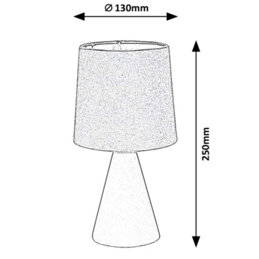 Rabalux - Bordslampa 1xE14/40W/230V grå