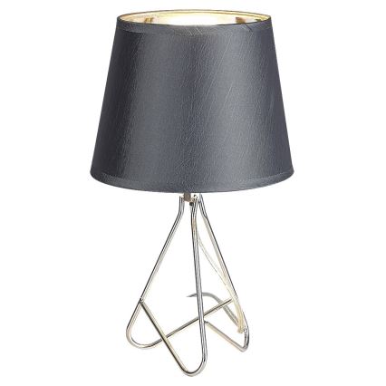 Rabalux - Bordslampa 1xE14/40W/230V grå/skinande krom
