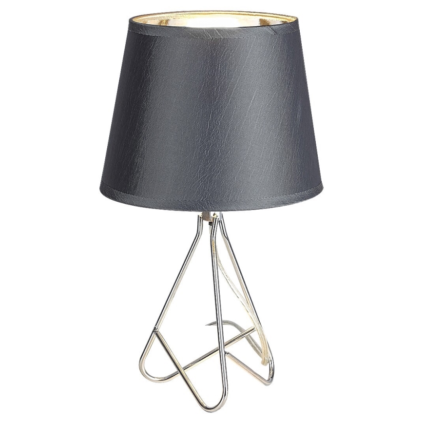 Rabalux - Bordslampa 1xE14/40W/230V grå/skinande krom