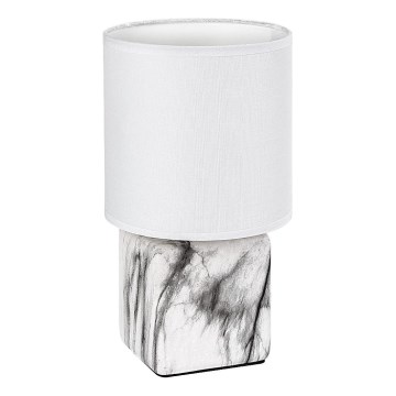 Rabalux - Bordslampa 1xE14/40W/230V vit/marmormönster