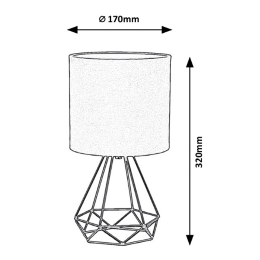 Rabalux - Bordslampa E14/40W/230V brun