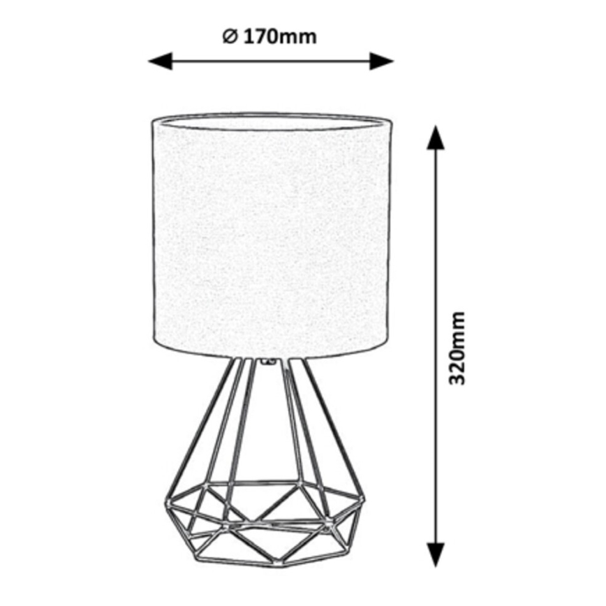 Rabalux - Bordslampa E14/40W/230V svart