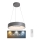 Rabalux - Dimbar LED-lampakrona med snöre LED/24W/230V ROUND + Fjärrstyrd 3000-6000K