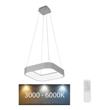 Rabalux - Dimbar LED-lampakrona med snöre LED/28W/230V ROUND + Fjärrstyrd 3000-6000K