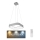 Rabalux - Dimbar LED-lampakrona med snöre LED/28W/230V ROUND + Fjärrstyrd 3000-6000K