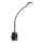 Rabalux - Dimbar LED-vägglampa LED/4W/230V med USB-port för vägguttag, svart