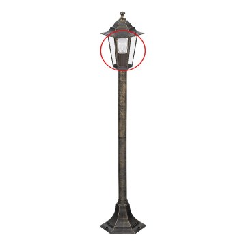 Rabalux - Ersättningsglas för golvlampa E27