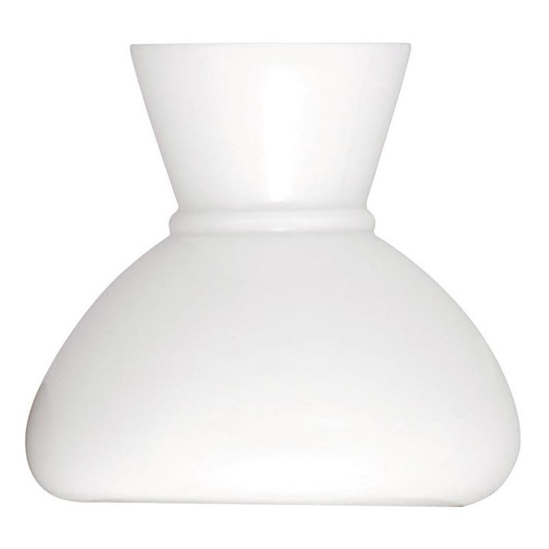 Rabalux - Ersättningsglas för ljuskrona, bordsljus och väggljus E27 diameter 23,5 cm vit